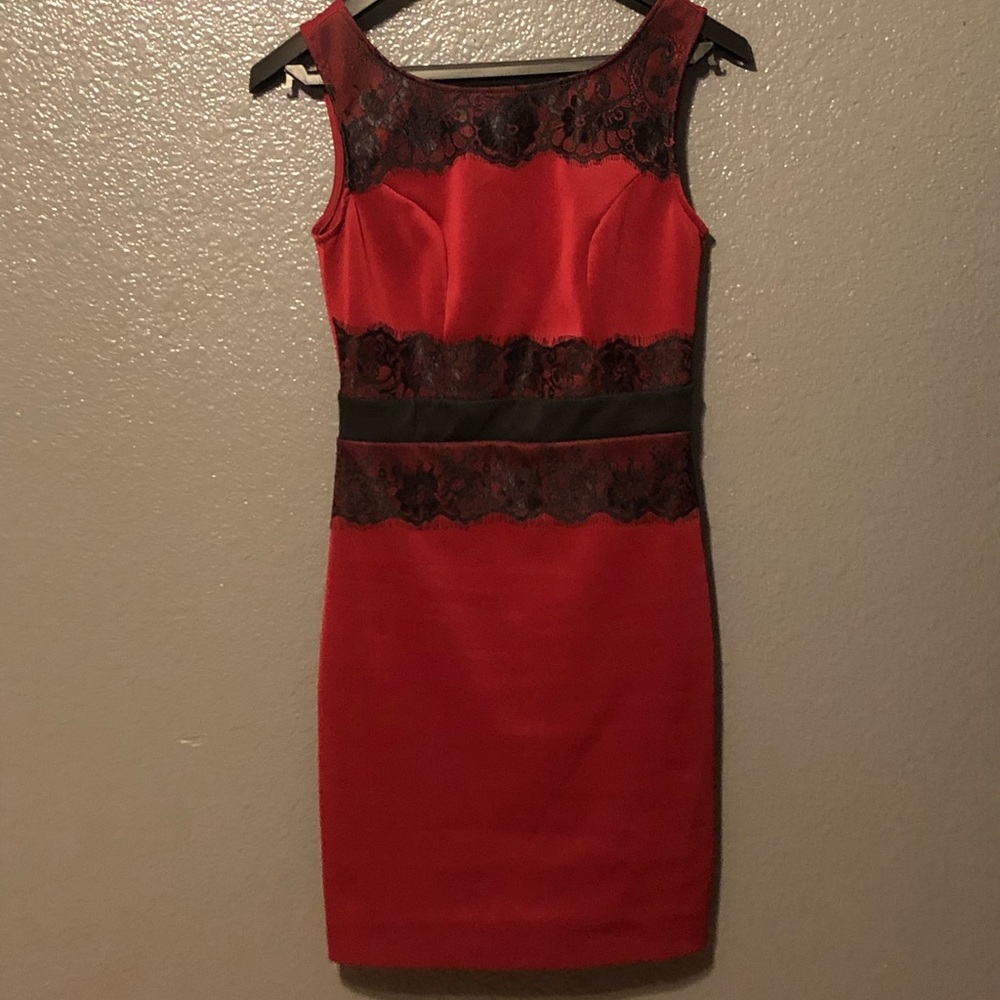 Sexy deep red cocktail dress Size M